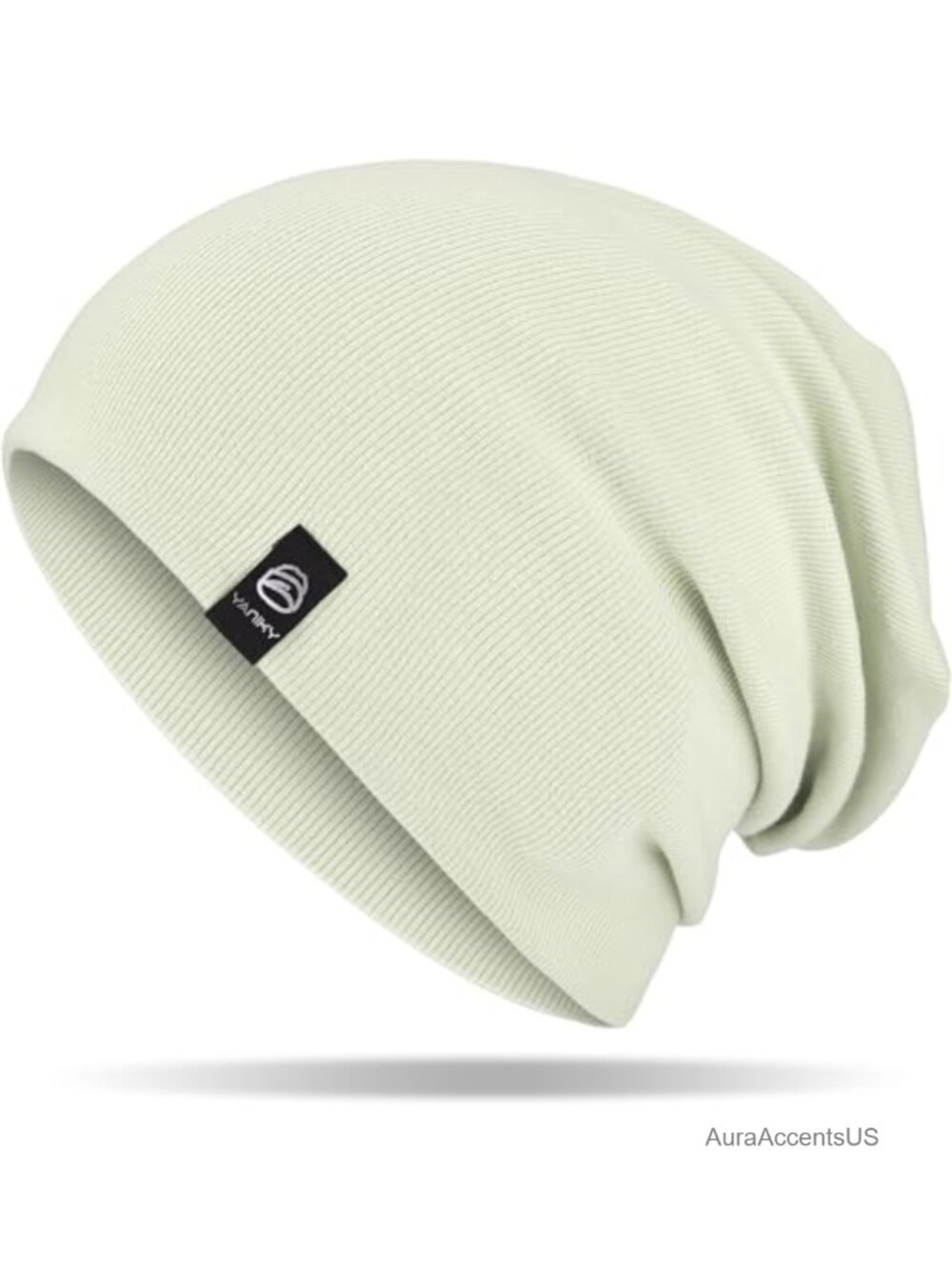 Slouchy Beanie Soft Cotton Double Layer Windproof Unisex Skull Cap All Seasons